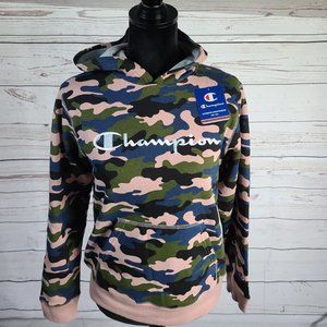 Champion Camo Youth hoodie sweatshirt size L